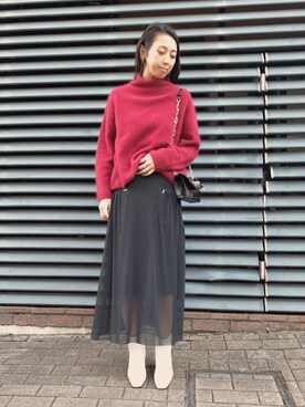 YOHEI OHNO（ヨウヘイオオノ）のスカートを使った人気ファッション 