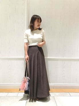 「URBAN RESEARCH ROSSO WOMEN（アーバンリサーチ　ロッソ）のアイテム（サンダル）」を使った、maho.さん（レディース・156cm）の夏コーディネート