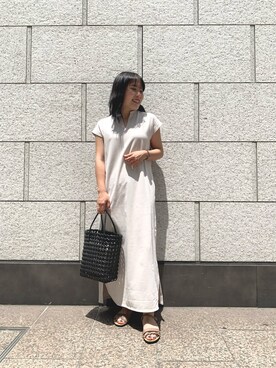 「URBAN RESEARCH ROSSO WOMEN（アーバンリサーチ　ロッソ）のアイテム（サンダル）」を使った、maho.さん（レディース・156cm）の夏コーディネート