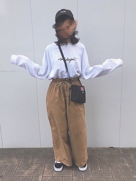 「2018マイベストコーデ」｜「アイテム（スウェット）」を使った、kanさん（レディース・157cm）の秋コーディネート
