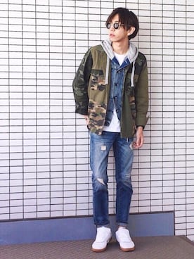 ヤマダ コウキさん（メンズ・178cm）の春コーディネート