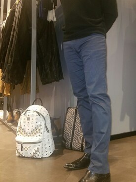 「MCM（エムシーエム）のアイテム（財布/小物）」を使った、Saperiさん（メンズ・183cm）の冬コーディネート
