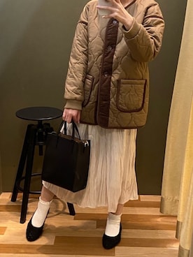 「秋のマイ旬スタイル」｜「アイテム（その他アウター）」を使った、MEGUさん（レディース・162cm）の秋コーディネート