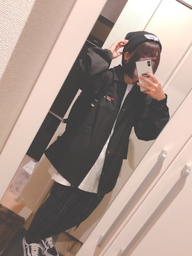 「DC（ディーシー）のアイテム（ジャケット/アウター）」を使った、てん🍤さん（レディース・160cm）の秋コーディネート