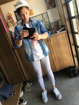 「GOSTAR DE FUGA（ゴスタール ジフーガ）のアイテム（その他アウター）」を使った、kouta_yanoさん（メンズ・171cm）の夏コーディネート