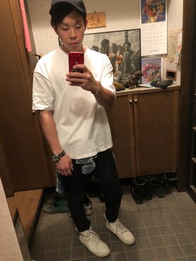 「Vicci（ビッチ）のアイテム」を使った、kouta_yanoさん（メンズ・171cm）の夏コーディネート