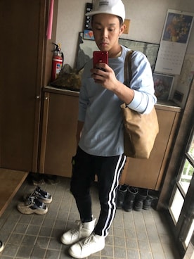 「GOSTAR DE FUGA（ゴスタール ジフーガ）のアイテム（シューズ）」を使った、kouta_yanoさん（メンズ・171cm）の冬コーディネート