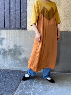 「LOWRYS FARM（ローリーズファーム）のCONEハイライズワイドデニム　800874（デニムパンツ）」を使った、furappiさん（レディース・162cm）の春コーディネート