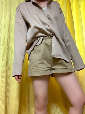 「おうちスタイル」｜「アイテム（オールインワン・サロペット）」を使った、まこめしさん（レディース・149cm）の春コーディネート