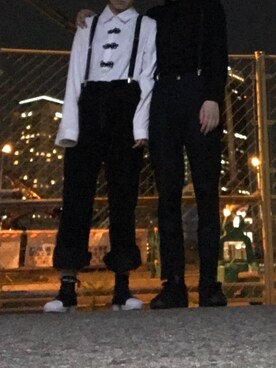 「adidas（アディダス）の【adidas】 オリジナルス スーパースタースリッポン[Superstar Slip On W]◆（スリッポン）」を使った、🐝🐝さん（レディース・165cm）の夏コーディネート