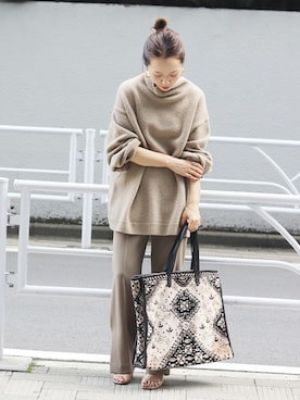 plage スーパーファインカシミアハイネックウール Plage(プラージュ)の「スーパーファインウールカシミヤ ハイネック