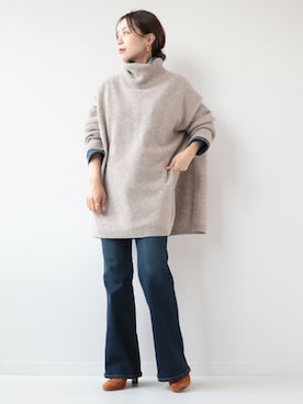 「plage（プラージュ）のアイテム（アクセサリー）」を使った、midoriさん（レディース・152cm）の秋コーディネート