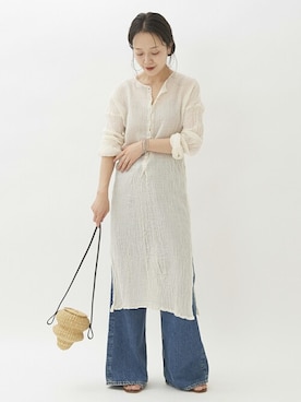 「plage（プラージュ）のアイテム（アクセサリー）」を使った、midoriさん（レディース・152cm）の冬コーディネート