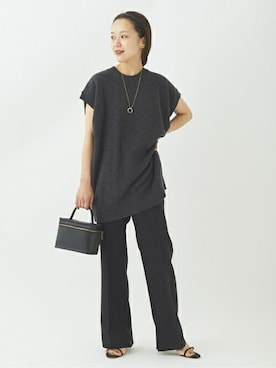 「アイテム（カチューシャ）」を使った、midoriさん（レディース・152cm）の夏コーディネート