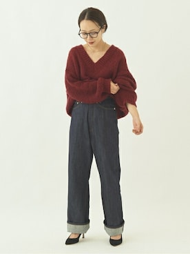 「plage（プラージュ）の【AVN /エーヴィーエヌ】SP WIDE デニム◆（デニムパンツ）」を使った、midoriさん（レディース・152cm）の夏コーディネート