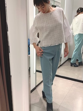 「アイテム（ピアス（両耳用））」を使った、畠ゆうこさん（レディース・158cm・40代）の冬コーディネート