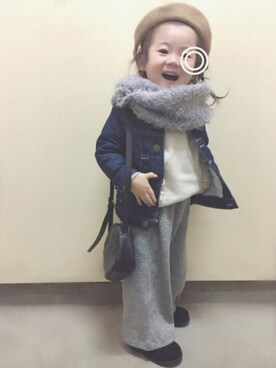 rii_さん(キッズ・90cm)の冬コーディネート