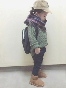 rii_さん（キッズ・90cm）の秋コーディネート
