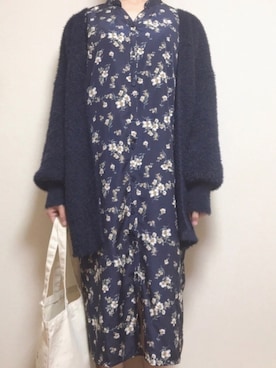 「chocol raffine robe（ショコラフィネローブ）のアイテム（シャツワンピース）」を使った、.suzuさん（レディース・162cm）の秋コーディネート
