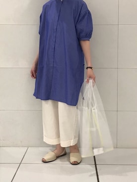 「PUAL CE CIN（ピュアルセシン）のアイテム（チュニック）」を使った、mdt7さん（レディース・164cm）の春コーディネート