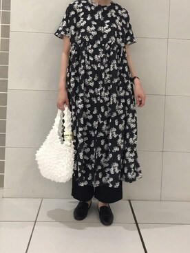 「PUAL CE CIN（ピュアルセシン）の【odds】SPIKY　BAG／バッグ（エコバッグ/サブバッグ）」を使った、mdt7さん（レディース・164cm）の夏コーディネート