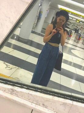 「8seconds（エイトセカンズ）のアイテム（バッグ）」を使った、ふーかさん（レディース・164cm）の夏コーディネート