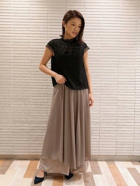 「DRWCYS（ドロシーズ）のアイテム（パンツ）」を使った、ARISAさん（レディース・161cm）の夏コーディネート