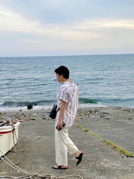 「LAURA DI MAGGIO（ローラディマッジオ）のアイテム」を使った、のんさん（レディース・170cm）の夏コーディネート