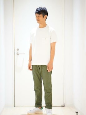 「Scye（サイ）のアイテム（Tシャツ/カットソー）」を使った、sugiyaさん（メンズ・171cm）の夏コーディネート
