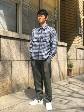 「cellar door」｜「アイテム（スニーカー）」を使った、sugiyaさん（メンズ・171cm）の春コーディネート