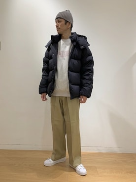 「orcival」｜「アイテム（ダウンジャケット/コート）」を使った、sugiyaさん（メンズ・171cm）の冬コーディネート