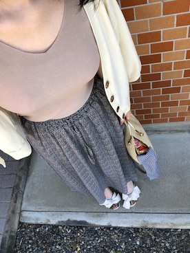 「salus（サルース）のアイテム」を使った、翡翠さん（レディース・162cm）の夏コーディネート