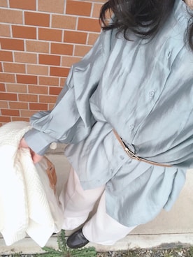 「CEDAR CREST（セダークレスト ）のアイテム」を使った、翡翠さん（レディース・162cm）の春コーディネート