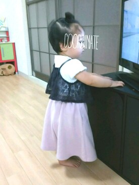 まめタソさん(キッズ・70cm)の秋コーディネート