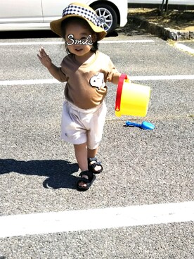 まめタソさん（キッズ・80cm）の夏コーディネート