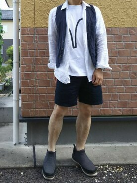 「TIMAI（ティマイ）のアイテム」を使った、おとうニャンさん（メンズ・165cm）の夏コーディネート