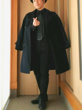 「AEON STYLE（イオンスタイル）のアイテム（パンツ）」を使った、おとうニャンさん（メンズ・165cm）の春コーディネート