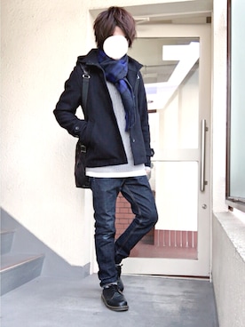 「Dr. Martens（ドクターマーチン）のDr.Martens VINTAGE1461（ブーツ）」を使った、n.y.a h.h さん（メンズ・165cm）の春コーディネート