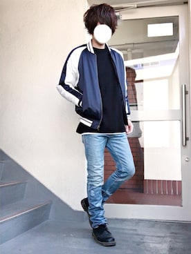 「Dr. Martens（ドクターマーチン）のDr.Martens VINTAGE1461（ブーツ）」を使った、n.y.a h.h さん（メンズ・165cm）の春コーディネート