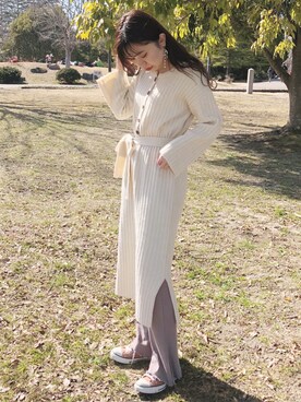 ねねさん（レディース・155cm）の春コーディネート