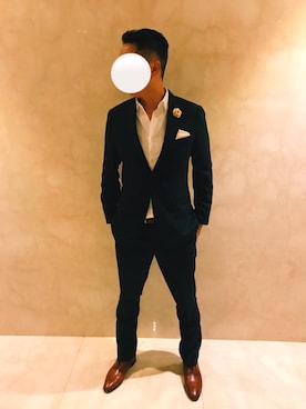 「Paul Smith（ポールスミス）のアイテム（セットアップ）」を使った、Bluefishyさん（メンズ・173cm）の夏コーディネート