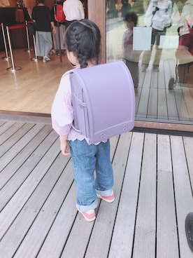 「ランドセル」｜「アイテム（その他）」を使った、onigiriさん（キッズ・100cm）の春コーディネート