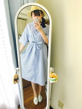 「アイテム（シャツワンピース）」を使った、Jossieさん（レディース・173cm・20代）の春コーディネート