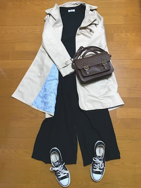 「CONVERSE（コンバース）のconverse（コンバース） ALL STAR OX（オールスターOX）（スニーカー）」を使った、ゆうなさん（レディース・165cm）の春コーディネート