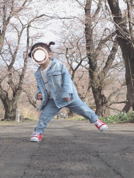 「平成最後のWEARISTAセンバツ」｜「アイテム（デニムジャケット）」を使った、RLさん（キッズ・90cm）の春コーディネート