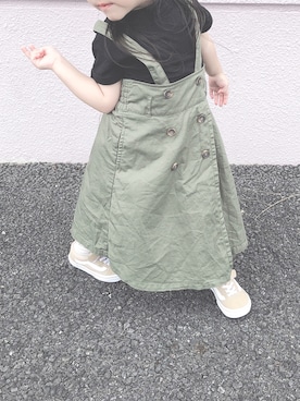 「AIMABLE（エマーブル）のアイテム」を使った、RLさん（キッズ・90cm）の秋コーディネート