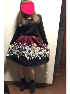 「tocco（トッコ）のアイテム（スカート）」を使った、ate ➵♡さん（レディース・155cm）の春コーディネート