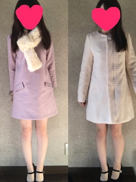 ate ➵♡さん（レディース・155cm）の冬コーディネート