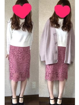 ate ➵♡さん（レディース・155cm）の春コーディネート