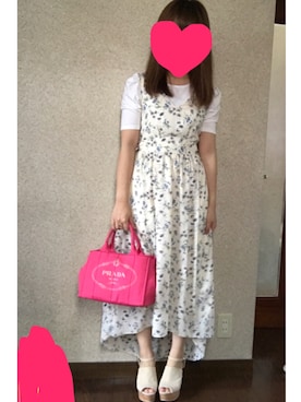 「プラダ」｜「アイテム（ワンピース/ドレス）」を使った、ate ➵♡さん（レディース・155cm）の秋コーディネート